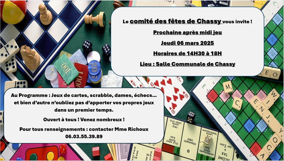 Après midi Jeux de société 