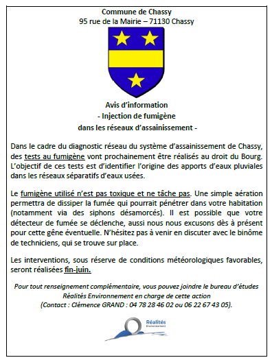 Assainissement Chassy